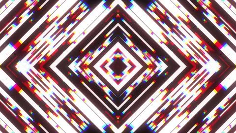 Symmetrical shiny shape glitch interference screen illustration background new イラスト素材