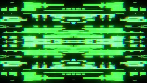 Symmetrical shiny shape glitch interference screen illustration background new Stockillustratie