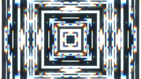 Symmetrical shiny shape glitch interference screen illustration background new イラスト素材