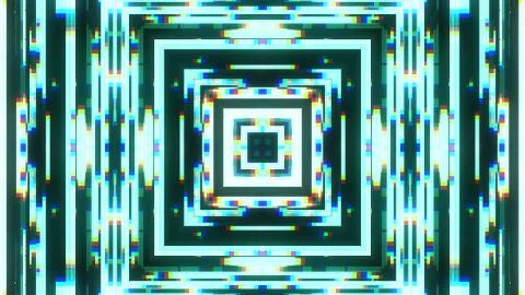 Symmetrical shiny shape glitch interference screen illustration background new Stock Illustration