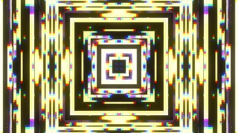 Symmetrical shiny shape glitch interference screen illustration background new Stock Illustration