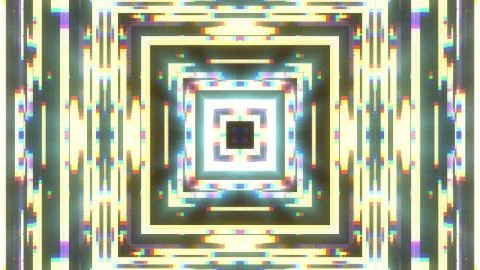 Symmetrical shiny shape glitch interference screen illustration background new Stockillustratie