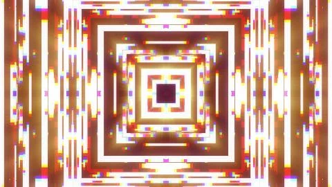 Symmetrical shiny shape glitch interference screen illustration background new Illustrazione stock