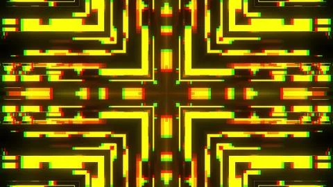 Symmetrical shiny shape glitch interference screen illustration background new 库存插图