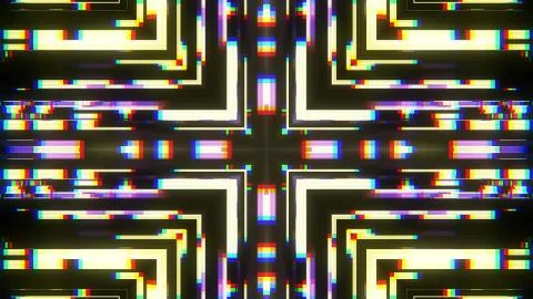 Symmetrical shiny shape glitch interference screen illustration background new イラスト素材