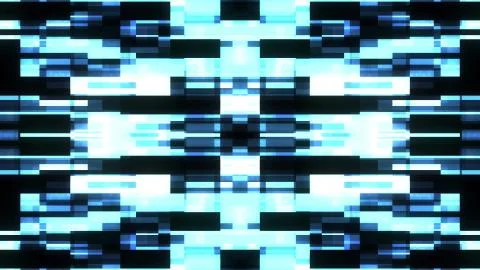 Symmetrical shiny shape glitch interference screen illustration background new Stockillustratie