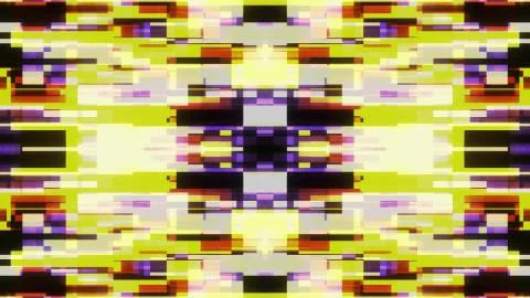 Symmetrical shiny shape glitch interference screen illustration background new Stock Illustration