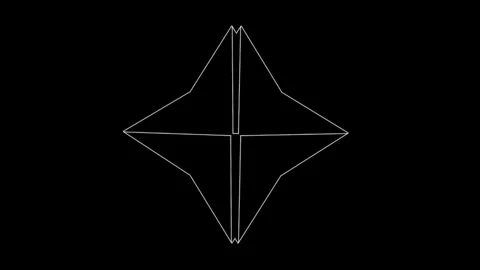 Symmetrical Star Audio Spectrum 库存影片 297409117