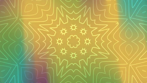 Symmetrical star pattern kaleidoscope overlay Stock Footage 321541102