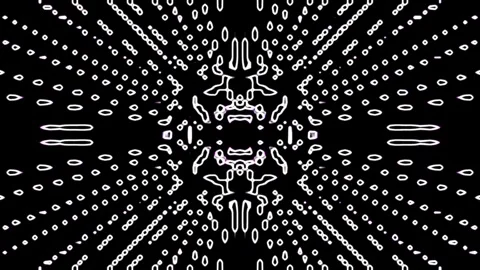Symmetrical Structure Loop Stock Footage 323408782