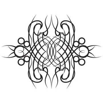 Symmetrical Tattoo Design Stock-Illustration