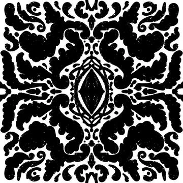 Symmetrical Textured Graphic Element Vector  Abstract Ornamental Design, Deco Stockillustratie