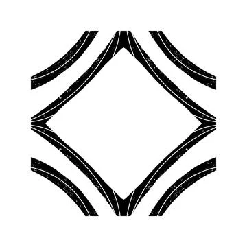 Symmetrical Textured Graphic Element Vector  Abstract Ornamental Design, Deco 스톡 일러스트