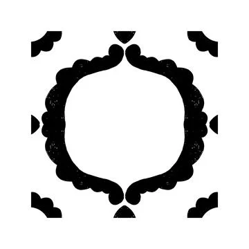 Symmetrical Textured Graphic Element Vector  Abstract Ornamental Design, Deco Stock Illustration