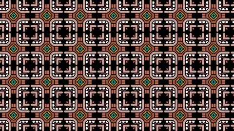 Symmetrical tile patterns for design and backgrounds animation scrolling Stock Footage 201668498