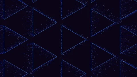 Symmetrical triangular pattern with complex intersection lines Stock Footage 281907939