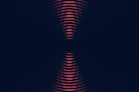 Symmetrical Wave Interference Abstract Design Stock Illustration