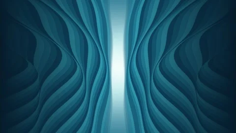 Symmetrical wavy bands gently ripple outward from a bright center Stock Footage 342216773
