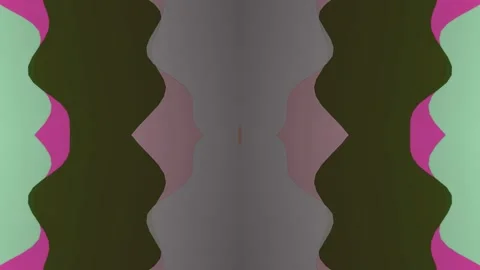 Symmetrical Wavy Fluid Abstract Motion Background Stock Footage 337516096