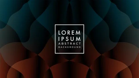 Symmetrical wavy geometric pattern in dark color gradient. Abstract wave ba.. 스톡 일러스트