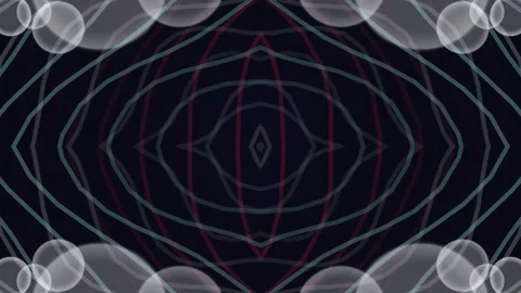 Symmetrical Wavy Glowing Lines Abstract Motion Background Stock Footage 336268960
