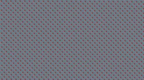 Symmetrically distributed red white striped dots or balls Stock Illustration