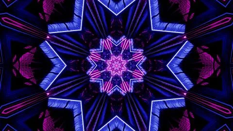 Symmetrically Formed Model 3d illustration with Dim background Stock Illustration