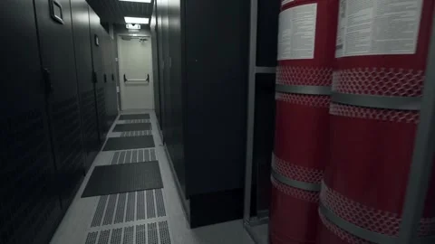 Symmetrically telecommunication racks Video stock 171776139