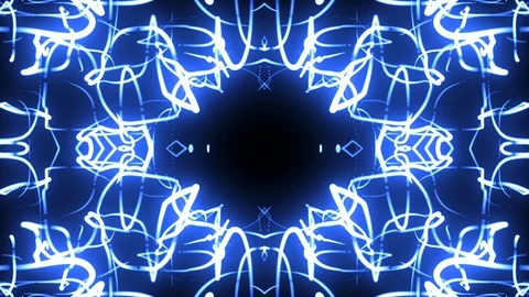 Symmetry Blue 9 Video stock 122146002