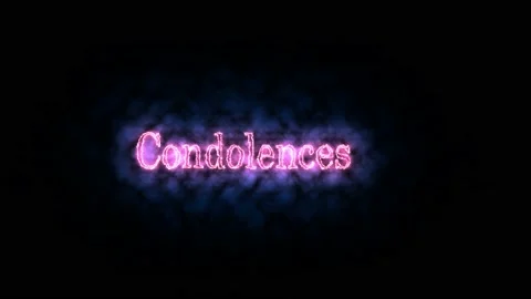 Sympathy and understanding, title text. Sympathy neon text Stock Footage 233153998