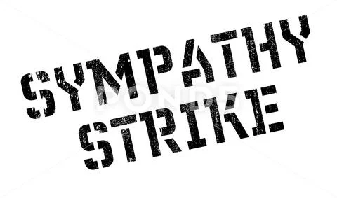 Sympathy Strike rubber stamp Stock Illustrationen