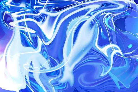 A symphony of elegance in abstract creative of blue marble page border back.. Stock Illustration