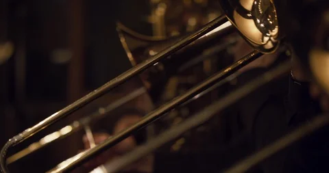 Symphony orchestra brass section 2 Video stock 107010019