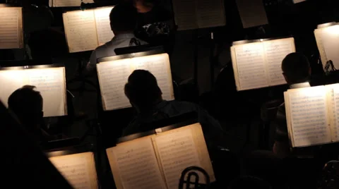 Symphony orchestra pit Video stock 32330106