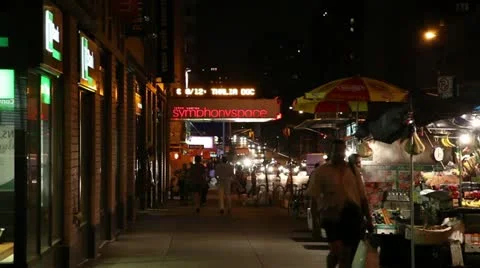 Symphony Space Exterior Stock Footage 21308547