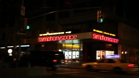 Symphony Space Exterior Stock Footage 21310553