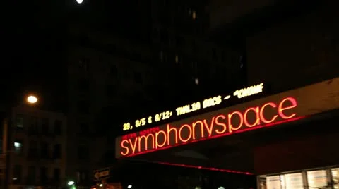 Symphony Space Exterior Stock Footage 21311538