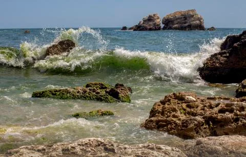 The symphony of waves. Stock Photos