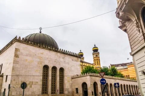 Synagogue of Budapest in Hungary Stock Photos