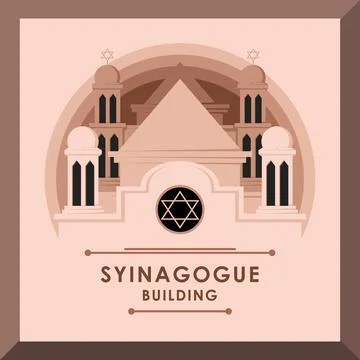 Synagogue Building Stock Illustration