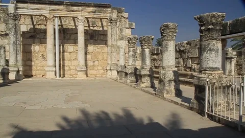 Synagogue in Capharnaum Stock Footage 103057315