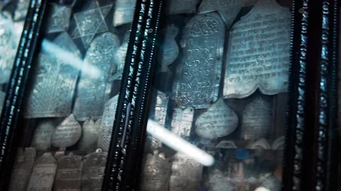 Synagogue of Ghriba Ancient Jewish temple in Djerba Vídeo Stock 114424924