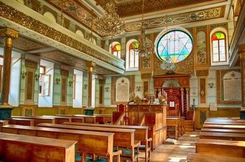 Synagogue interior Foto stock