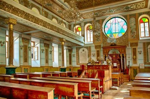 Synagogue interior Foto stock