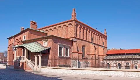 Synagogue in krakow Stock Photos
