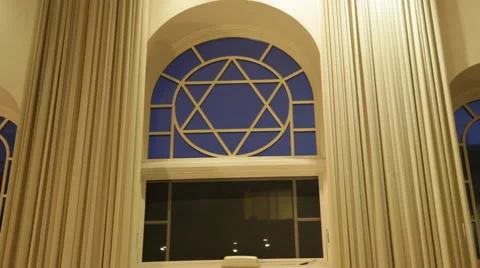 Synagogue Lit Interior Stock Footage 40815091