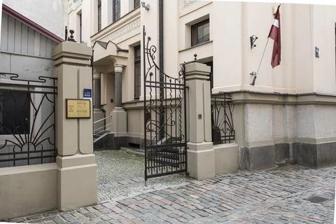 The synagogue in Riga, Latvia. Stock Photos