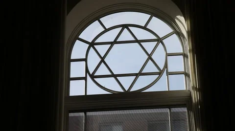 Synagogue Window Stock Footage 40814720