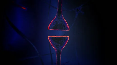 Synapse and Neurons sending electrical signals Stock Footage 151001830