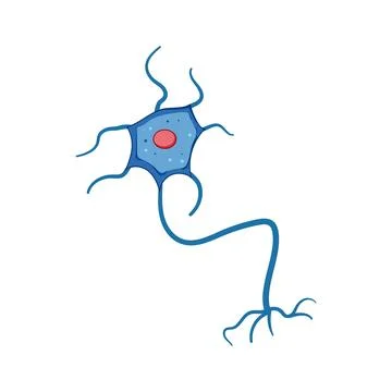 Synapse neurons cartoon vector illustration Illustrazione stock